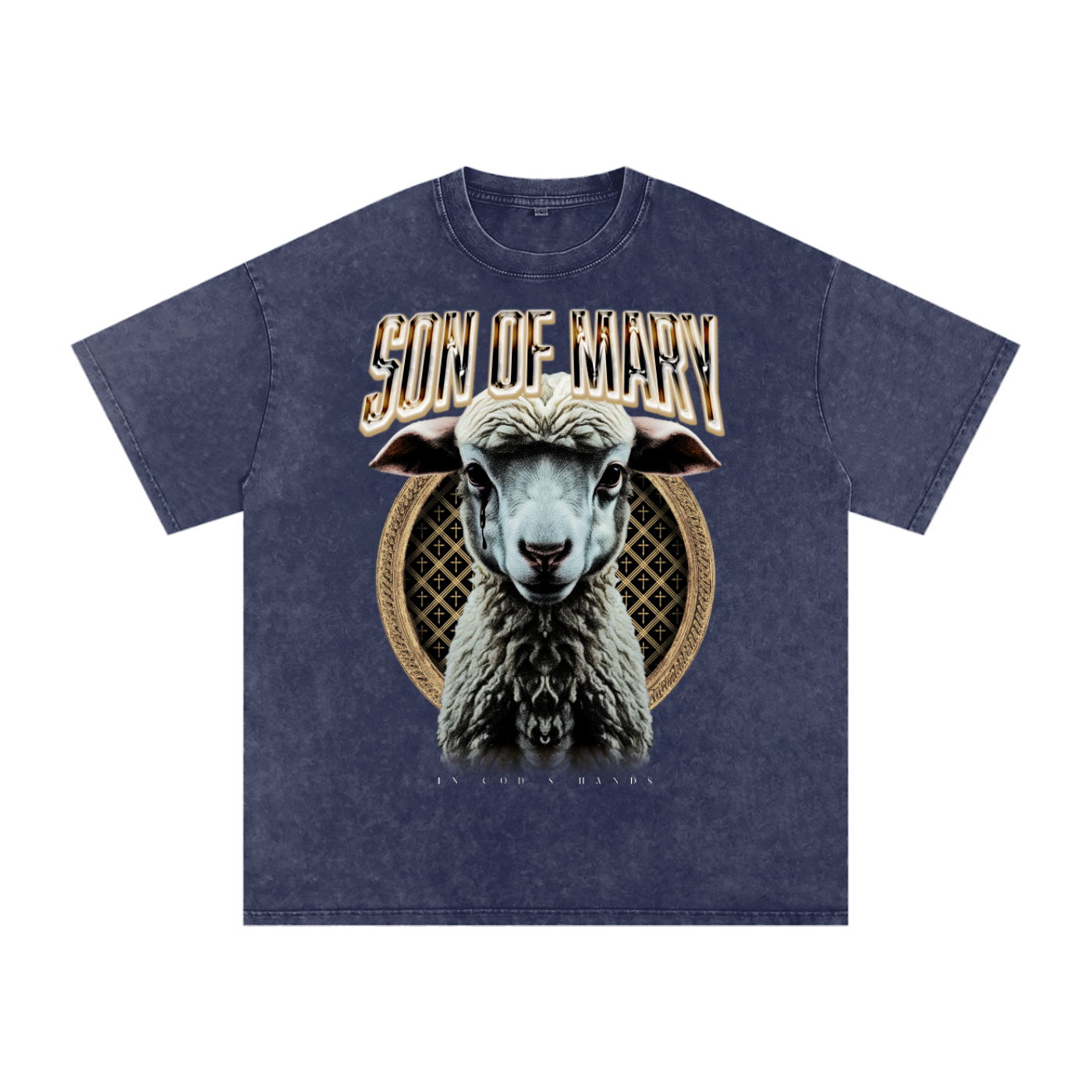Son of Mary – “Fight & Serve” Lamb Tee (Gray Edition)
