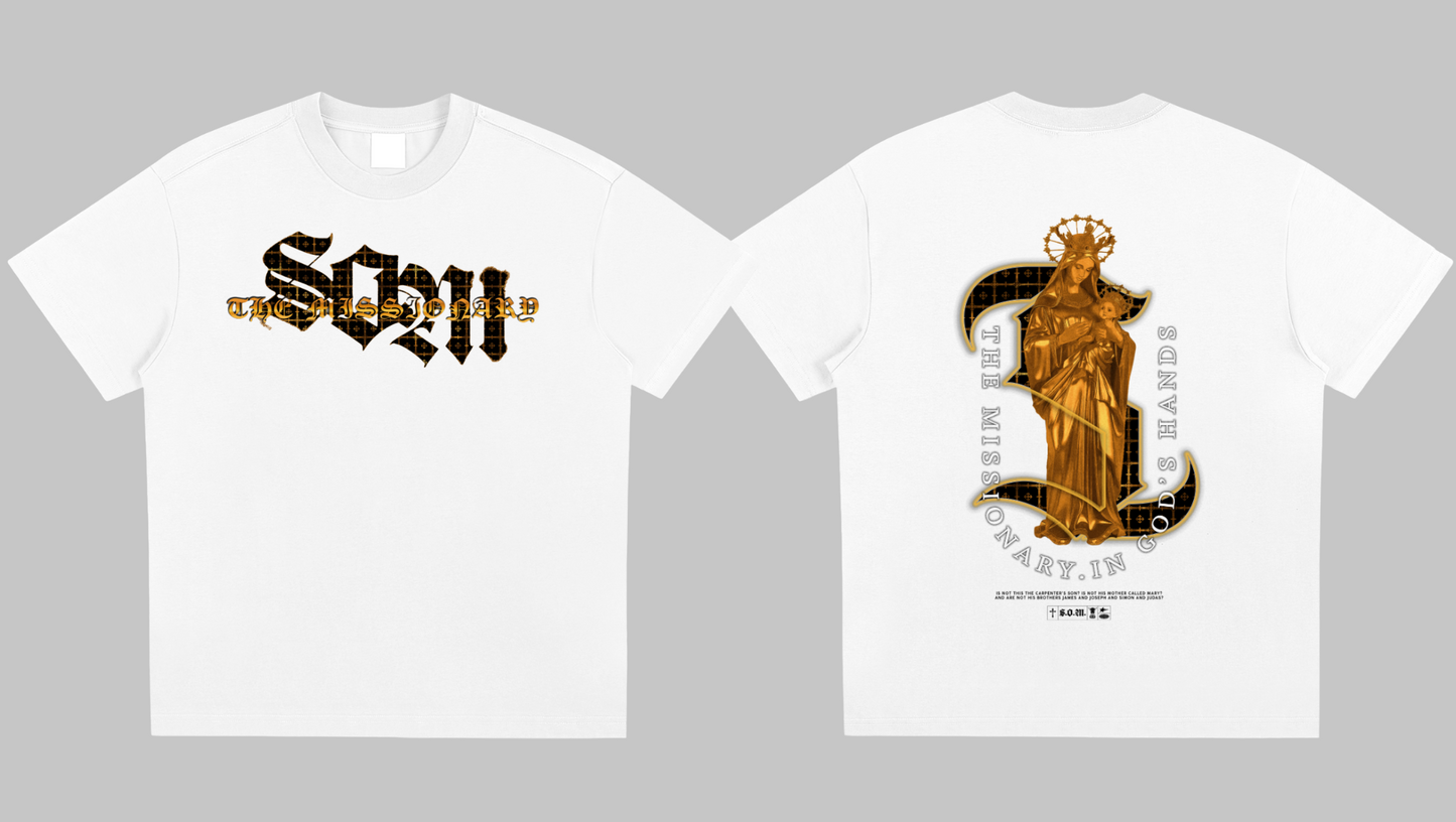 Son of Mary – “The Missionary” Tee (White Edition)