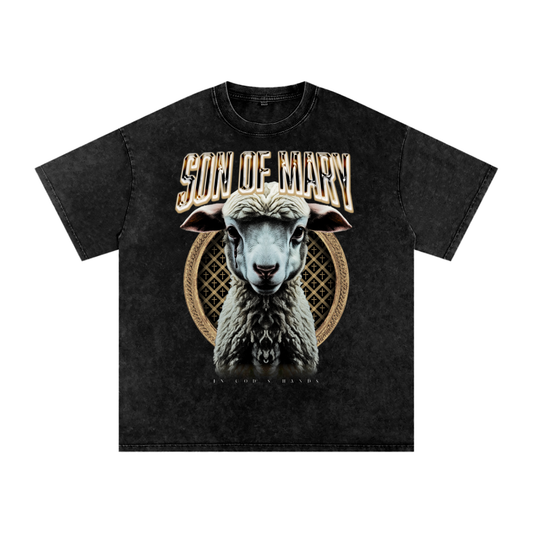 Son of Mary – “Fight & Serve” Lamb Tee (Gray Edition)